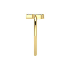 Load image into Gallery viewer, Letter P Ring In Gold Or Silver With Diamonds
