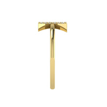 Load image into Gallery viewer, Letter X Ring In Gold Or Silver With Diamonds
