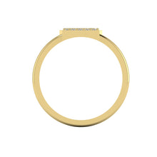 Load image into Gallery viewer, Letter Y Ring In Gold Or Silver With Diamonds
