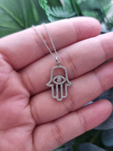 Load image into Gallery viewer, Diamond Hand Amulet Pendant | Hamsa V
