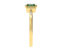 Load image into Gallery viewer, Oval Emerald Ring With Diamonds | Luxe Vert II
