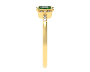 Oval Emerald Ring With Diamonds | Luxe Vert II
