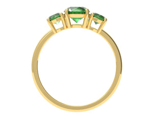 Round Emeralds Ring | Luxe Vert V