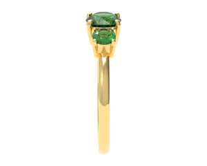 Round Emeralds Ring | Luxe Vert V