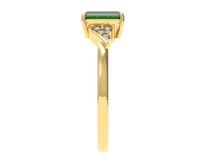 Octagon Emerald Ring With Diamonds | Luxe Vert VII