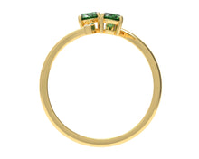 Load image into Gallery viewer, Oval Emeralds And Diamonds Toi Moi Ring | Luxe Vert XI
