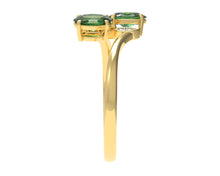 Load image into Gallery viewer, Oval Emeralds And Diamonds Toi Moi Ring | Luxe Vert XI
