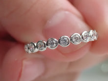 Load image into Gallery viewer, Ring with Round White Diamonds in Bezel Setting | Fête Jubilee XVI
