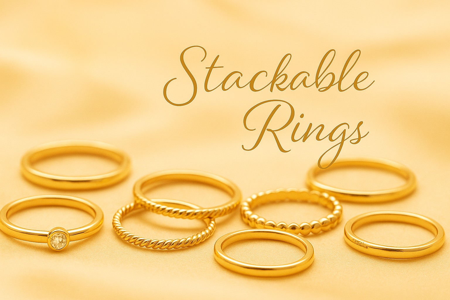 Gold rings simple bands