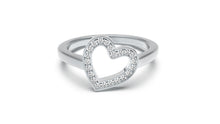 Load image into Gallery viewer, Heart Ring with White Round Diamonds | Fête Jubilee XXII
