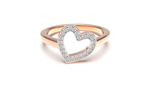 Load image into Gallery viewer, Heart Ring with White Round Diamonds | Fête Jubilee XXII
