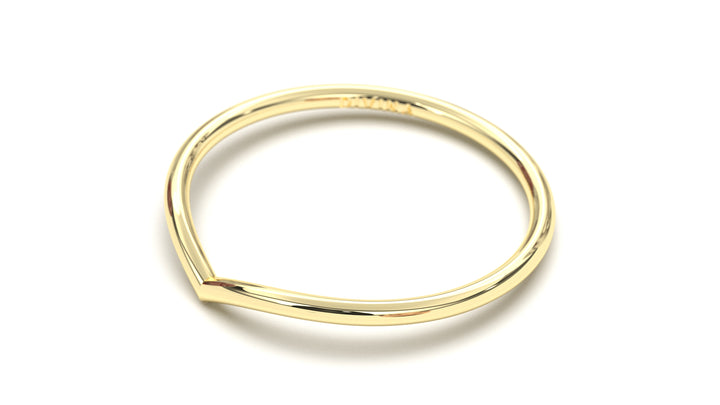 Stackable Ring with Plain V Shaped Design | Mix & Match Trio II