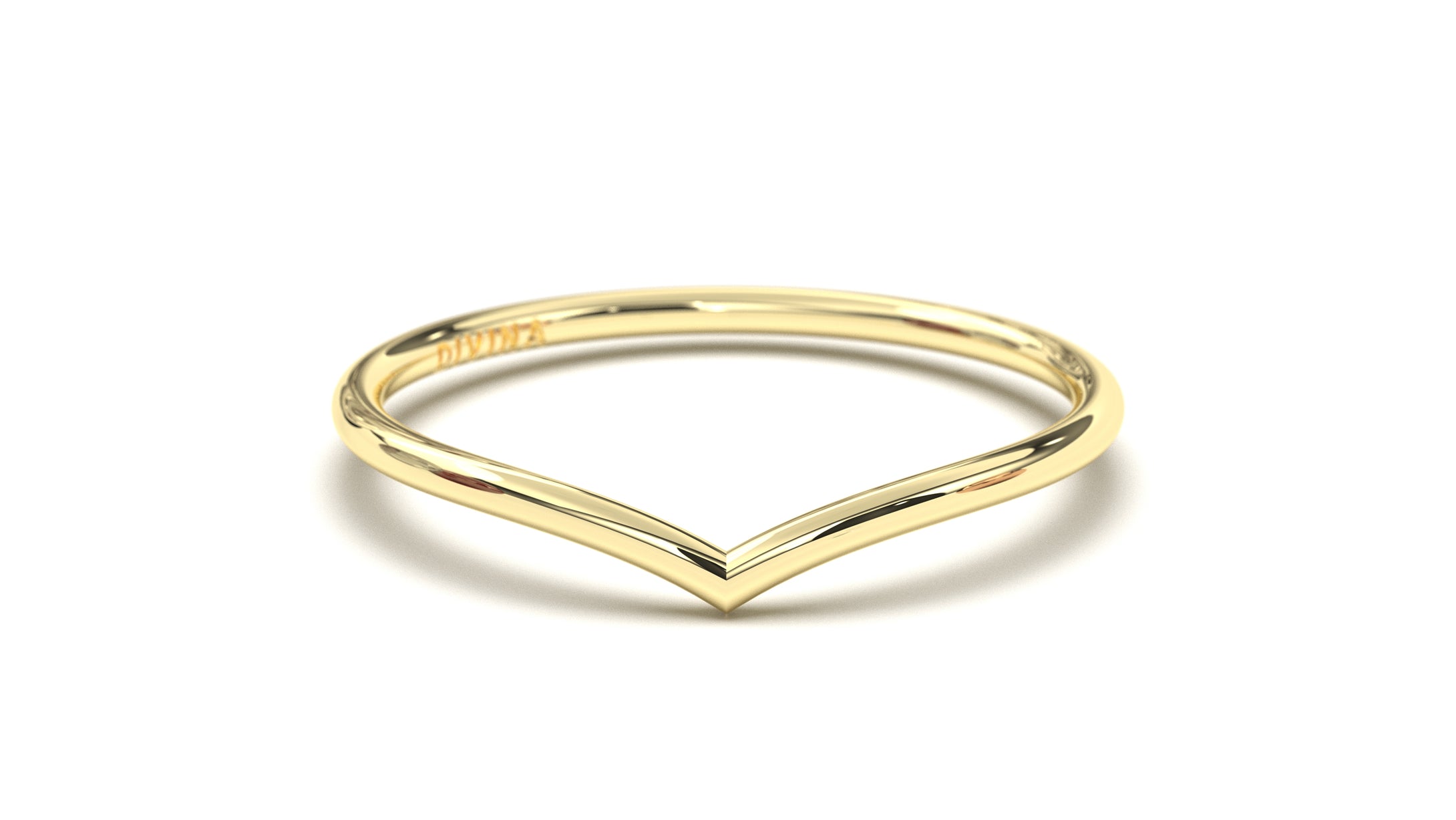 Stackable Ring with Plain V Shaped Design | Mix & Match Trio II