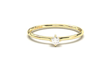 Load image into Gallery viewer, Stackable Ring with a Solitaire Round White Diamond | Mix &amp; Match Trio V
