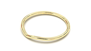 Plain Stackable Ring with V Shaped Design | Mix & Match Trio VI