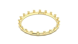 Stackable Ring with Spherical Elements in the Design | Mix & Match Trio VII