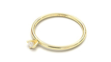 Load image into Gallery viewer, Stackable Ring with a Solitaire White Round Diamond | Mix &amp; Match Trio VIII

