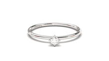Load image into Gallery viewer, Stackable Ring with a Solitaire White Round Diamond | Mix &amp; Match Trio VIII
