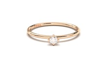 Load image into Gallery viewer, Stackable Ring with a Solitaire White Round Diamond | Mix &amp; Match Trio VIII
