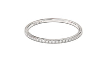 Load image into Gallery viewer, Stackable Ring with Round White Diamonds on Half Shank  | Mix &amp; Match Trio XI
