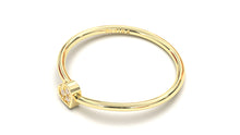 Load image into Gallery viewer, Stackable Ring with Round White Diamonds Inside a Heart | Mix &amp; Match Duo II
