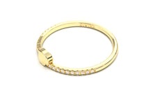 Load image into Gallery viewer, Stackable Ring with Solid Gold Heart Accompanied by Round White Diamonds on the Shank | Mix &amp; Match Duo I
