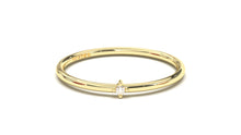 Load image into Gallery viewer, Stackable Ring with a Single Solitaire Round White Diamond | Mix &amp; Match Trio XIII

