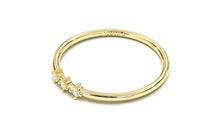 Load image into Gallery viewer, Stackable Ring with Three Round White Diamonds | Mix &amp; Match Trio XV
