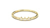 Stackable Ring with Three Round White Diamonds | Mix & Match Trio XV