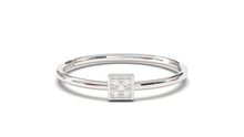 Load image into Gallery viewer, Ring with Square Box Encrusted with Round White Diamonds | Mix &amp; Match Trio XVIII
