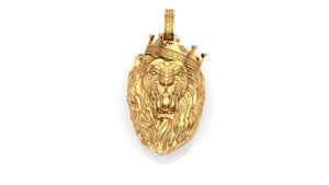 Pure Lion Pendant The King in Silver or Gold | Ice Zone VII