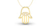 Elegant Hamsa Pendant with Diamonds in the Center| Hamsa II