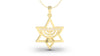 Menorah Pendant with Diamonds with Star of David | Judaism II