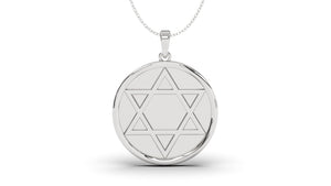 Star of David Pendant inside a Circle | Judaism III