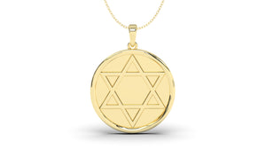 Star of David Pendant inside a Circle | Judaism III