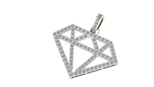 Load image into Gallery viewer, Diamond Pendant with CZ or Diamonds in Silver or Gold | Ice Zone IV
