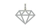 Diamond Pendant with CZ or Diamonds in Silver or Gold | Ice Zone IV