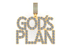 God's Plan Pendant with CZ or Diamonds in Silver or Gold | Ice Zone III
