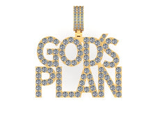 Load image into Gallery viewer, God&#39;s Plan Pendant with CZ or Diamonds in Silver or Gold | Ice Zone III
