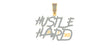 Hustle Hard Pendant with CZ or Diamonds in Silver or Gold | Ice Zone II
