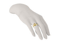 Load image into Gallery viewer, Flower Theme Ring with a Single Round White Diamond | Bloom Flora VI
