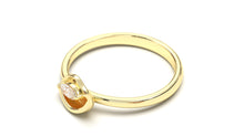 Load image into Gallery viewer, Flower Theme Ring with a Single Marquise White Diamond | Bloom Flora IX
