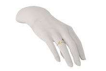 Load image into Gallery viewer, Flower Theme Ring with a Single Marquise White Diamond | Bloom Flora IX
