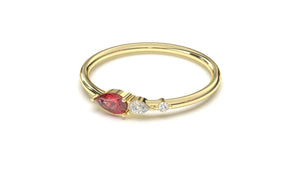DIVINA Bloom: Single Rose II Ring - Divina Jewelry