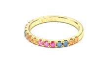Load image into Gallery viewer, Multi-Colored Sapphire Ring | Kaleidoscope Harlequin I
