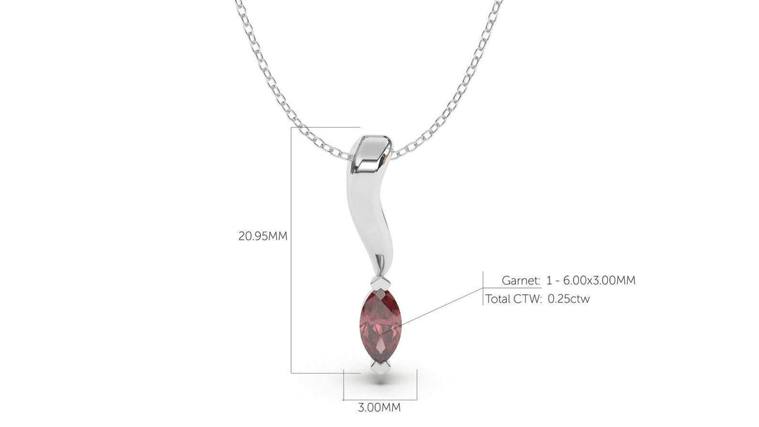 DIVINA Classic: Contours V Pendant - Divina Jewelry