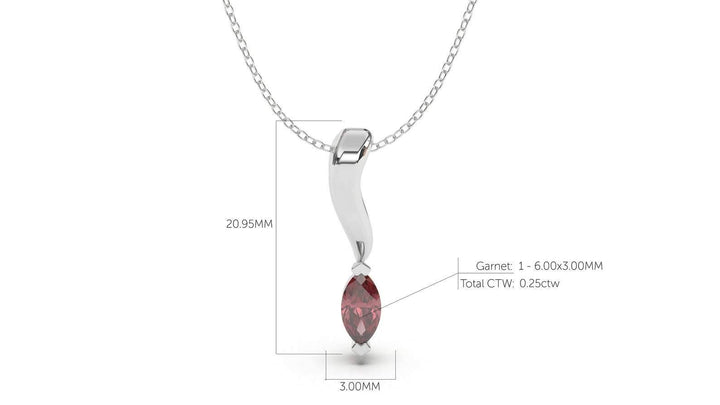DIVINA Classic: Contours V Pendant - Divina Jewelry