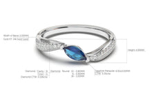 Load image into Gallery viewer, DIVINA Classic: Contours V Ring - Divina Jewelry
