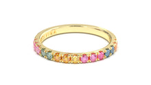Load image into Gallery viewer, Multi-Colored Sapphire Ring | Kaleidoscope Harlequin I
