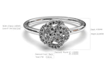 Load image into Gallery viewer, Braid Style Ring Encrusted with Round Black Diamonds | Knots Twist VI

